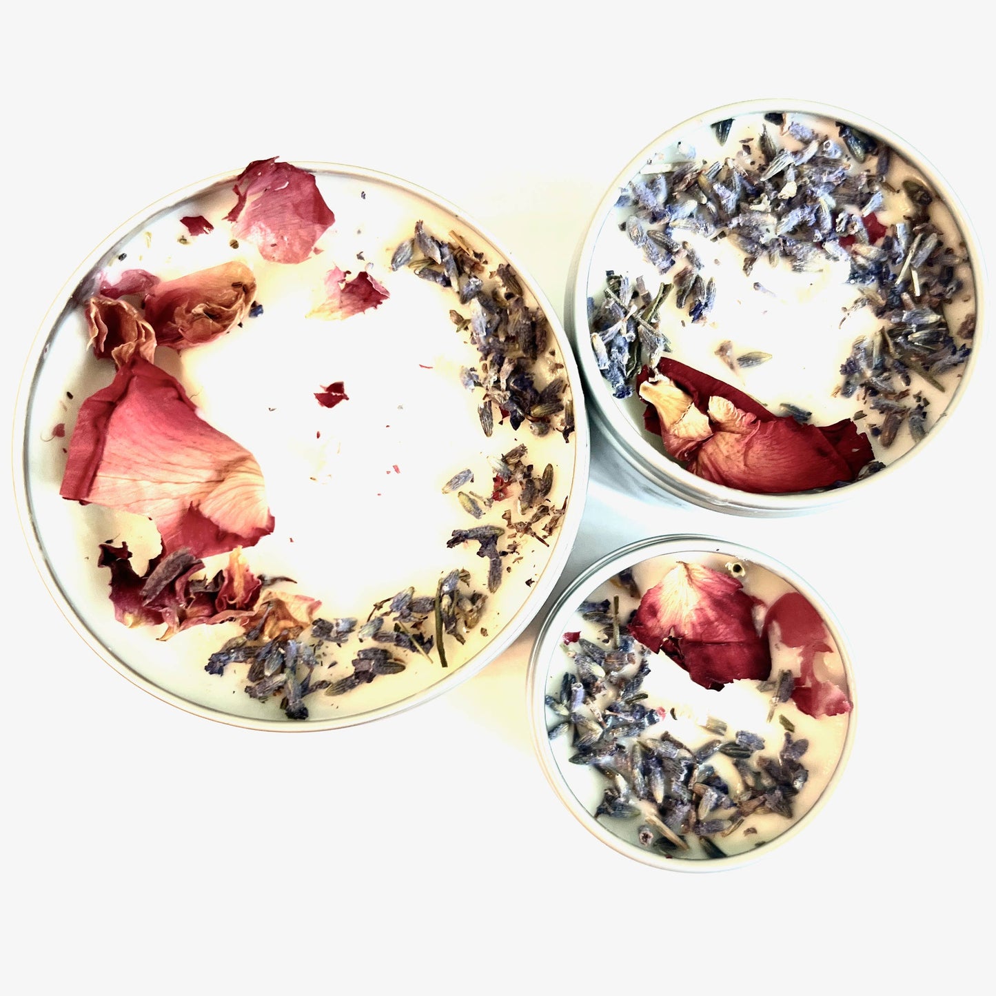 Rosewater & Lavender Candle | Aromatherapy & Meditation | Bohemian Garden Goddess