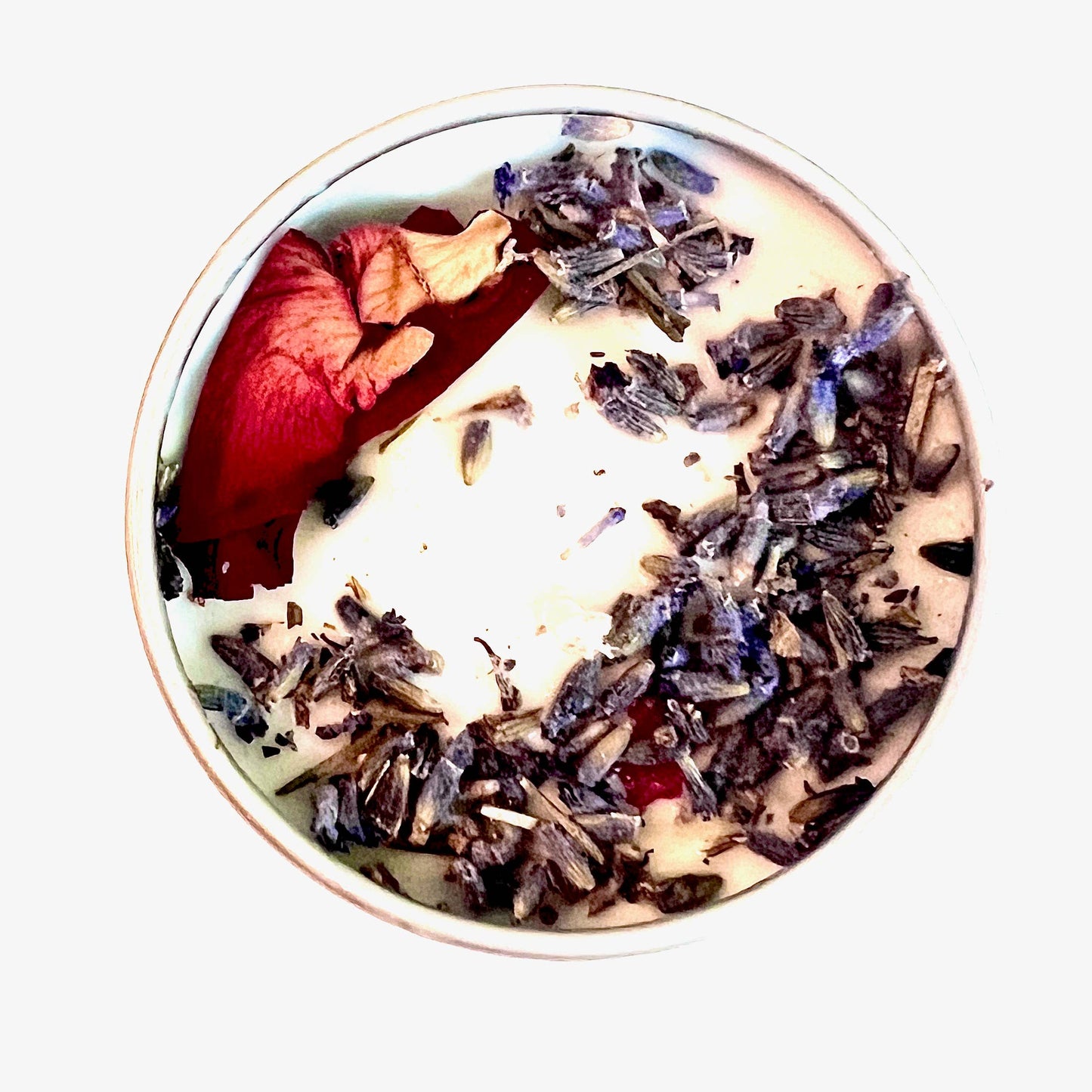 Rosewater & Lavender Candle | Aromatherapy & Meditation | Bohemian Garden Goddess