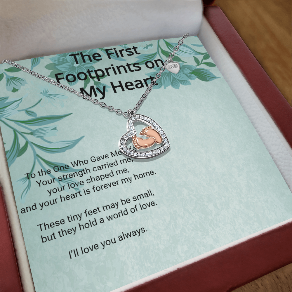 Baby Feet Necklace | New Mom Gift & Sentimental Jewelry | Bohemian Garden Goddess